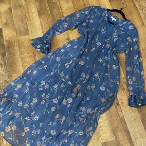 Patrons of Peace Cottage Blue Maxi Dress